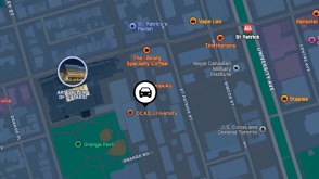 Une carte du centre-ville de Toronto.