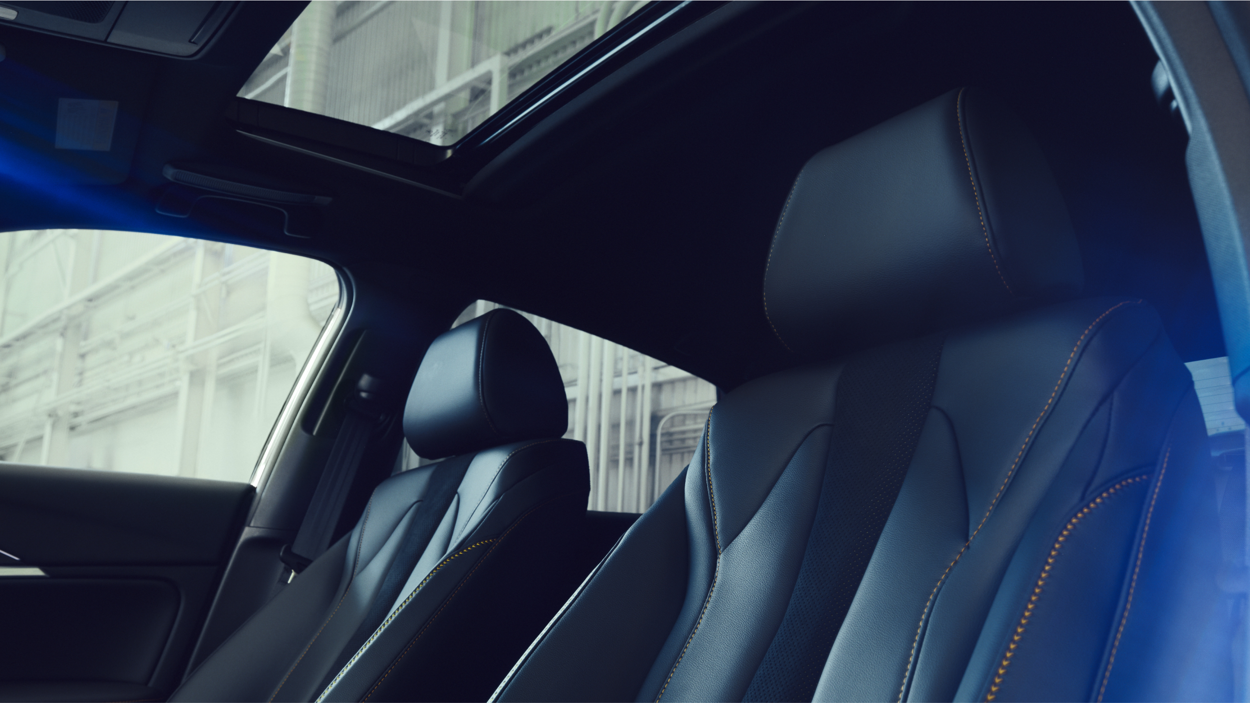 Vue intérieure de l’habitacle conducteur de l’Integra 2023