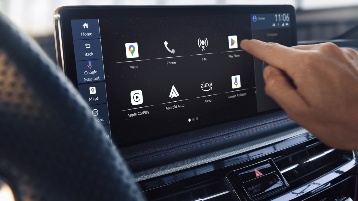 Indicateur de vitesse sur le tableau de bord d’un MDX.